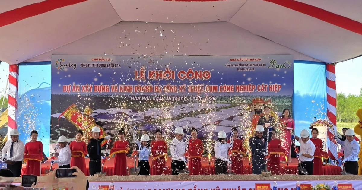Khởi công Dự án Xây dựng và Kinh doanh hạ tầng kỹ thuật Cụm công nghiệp Cát Hiệp