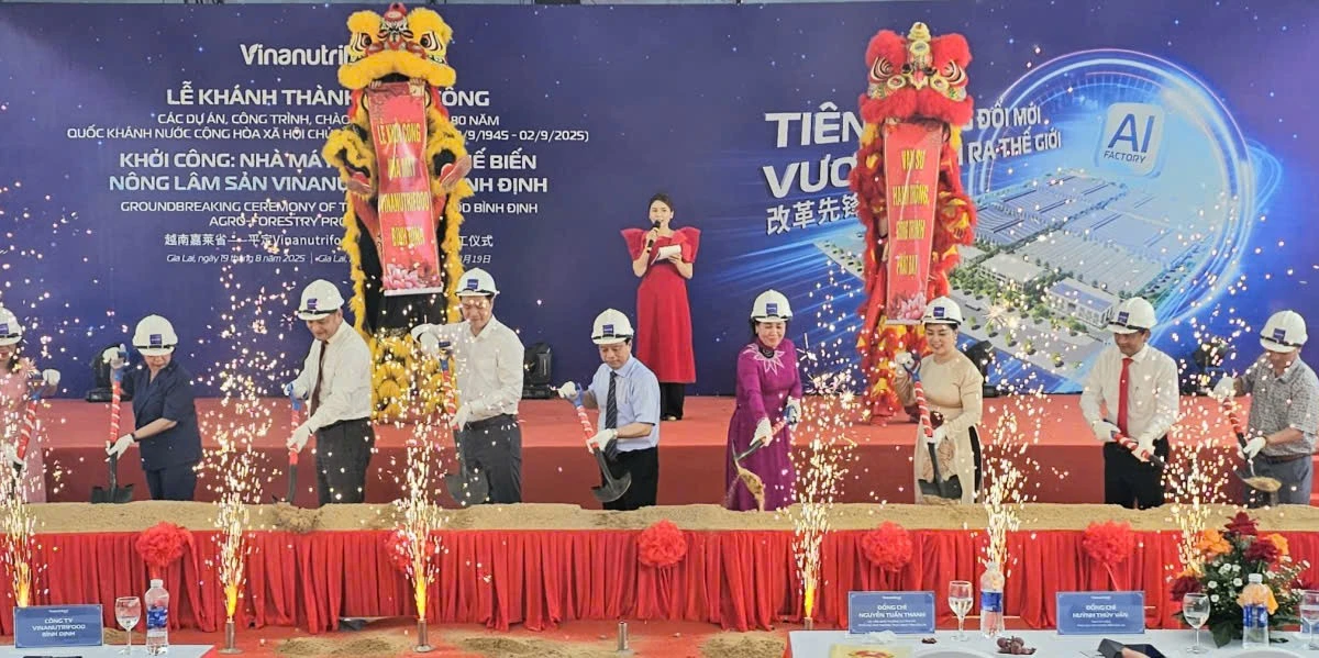 Khởi công Nhà máy sản xuất, chế biến nông lâm sản Vinanutrifood Bình Định