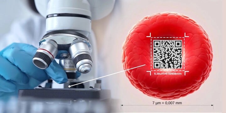Der kleinste QR-Code der Welt wird entwickelt. (Quelle: QRTiger)