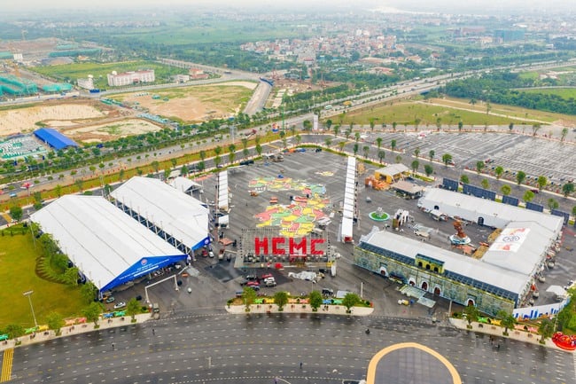 Tập trung hoàn thiện thi công trước ngày khai mạc Triển lãm thành tựu đất nước dịp 80 năm Quốc khánh - Ảnh 1.