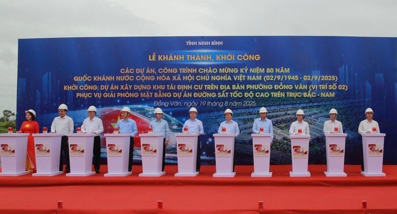 Khởi công Khu tái định cư đầu tiên phục vụ Dự án đường sắt tốc độ cao Bắc–Nam- Ảnh 2.