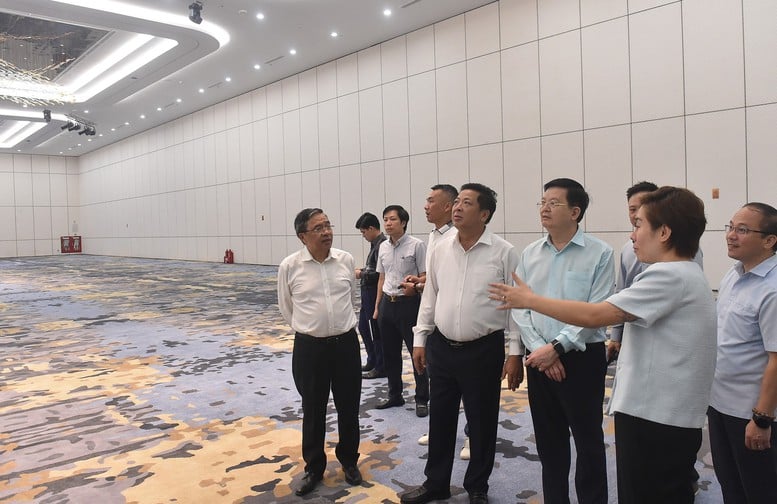 Tăng tốc hoàn thiện các hạng mục thi công gian trưng bày Triển lãm thành tựu Đất nước dịp 80 năm Quốc khánh - Ảnh 4.