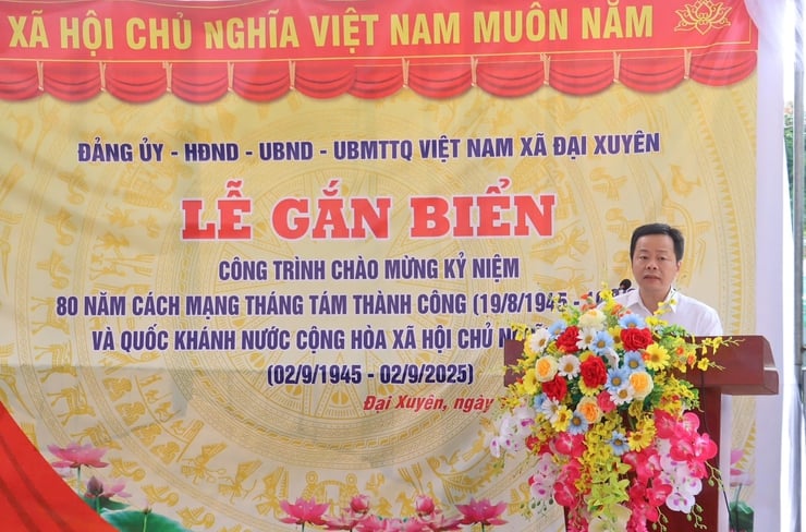Gắn biển đình làng Cổ Chế xã Đại Xuyên- Ảnh 3.