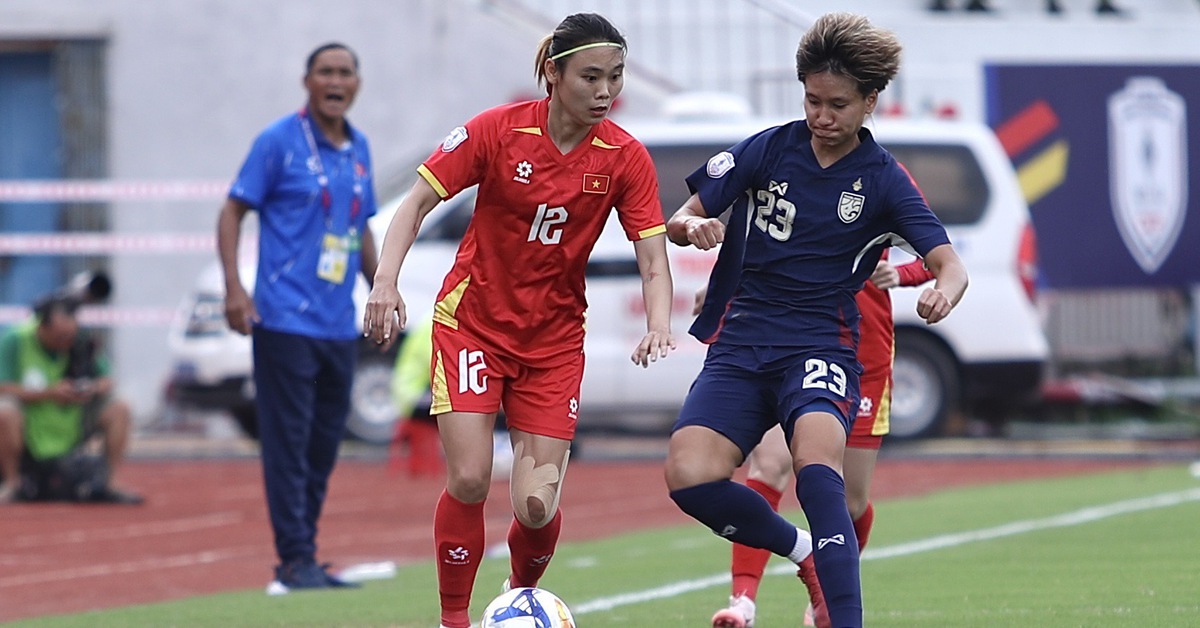 Bóng đá nữ Việt Nam - Thái Lan (hiệp 2) 1-0: Hải Yến mở tỉ số