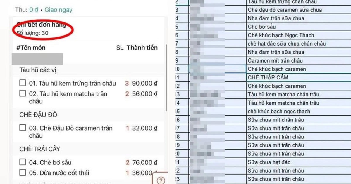 Khách đặt 30 ly chè, muốn ghi tên từng người: Shipper bức xúc, mạng 'dậy sóng'