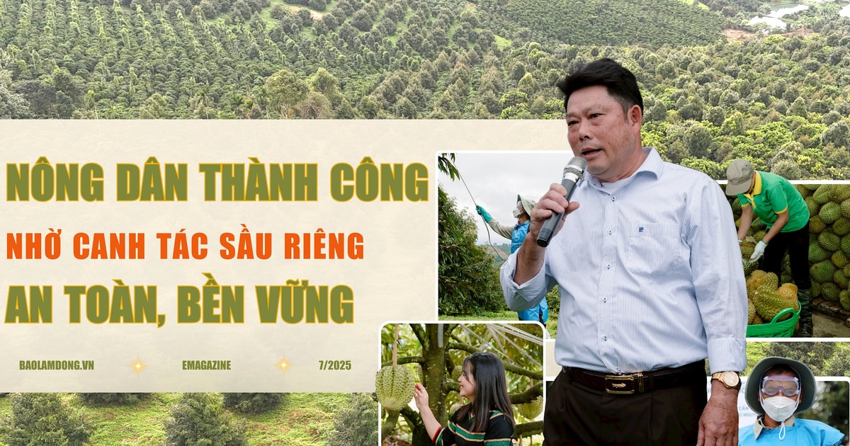 Nông dân gặt hái thành công nhờ canh tác sầu riêng theo hướng an toàn, bền vững