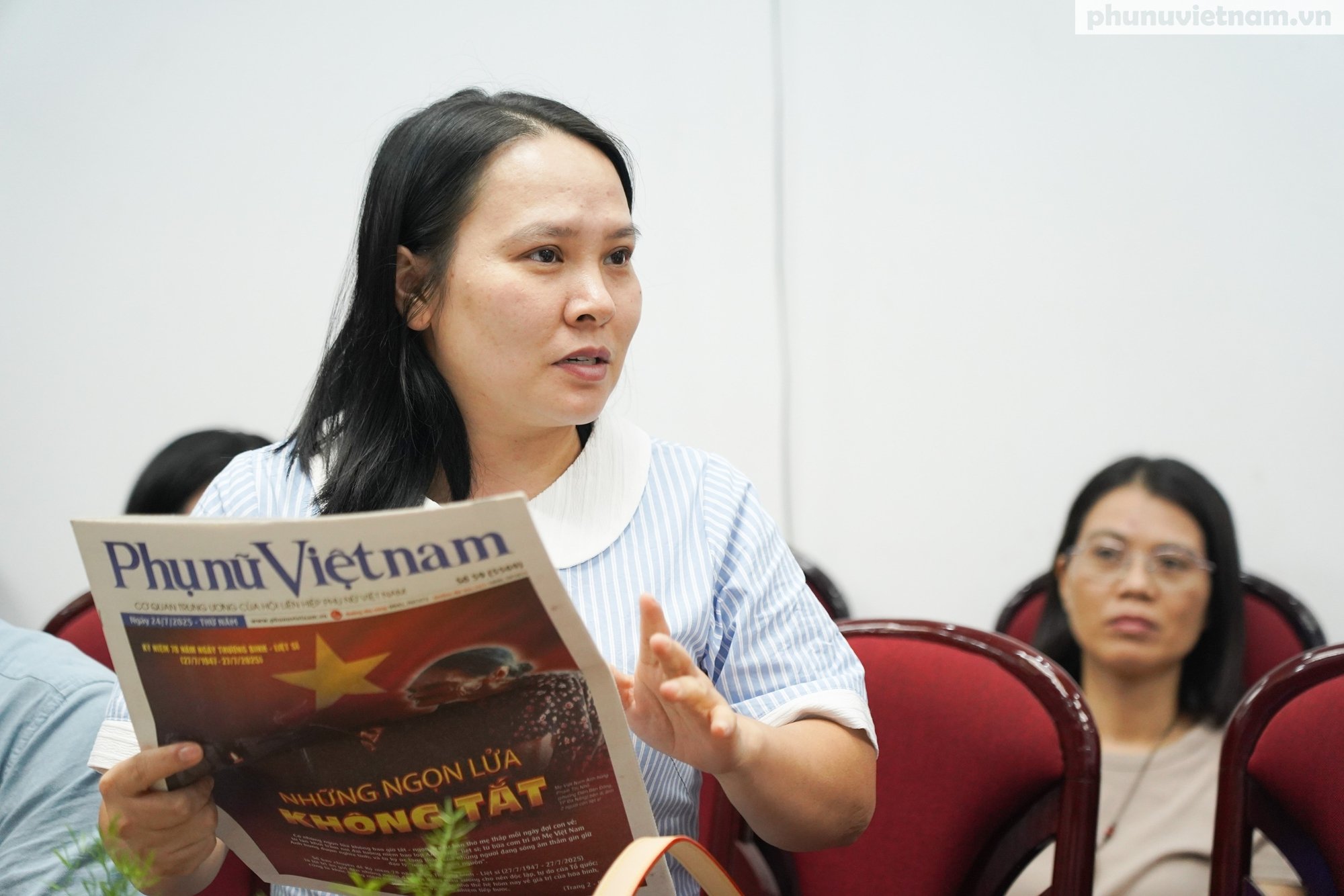 Đoàn cán bộ, học viên Học viện Báo chí và Tuyên truyền đến thực tế tại Báo Phụ nữ Việt Nam- Ảnh 7.