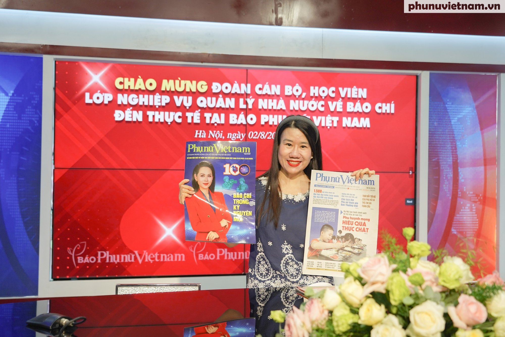 Đoàn cán bộ, học viên Học viện Báo chí và Tuyên truyền đến thực tế tại Báo Phụ nữ Việt Nam- Ảnh 13.