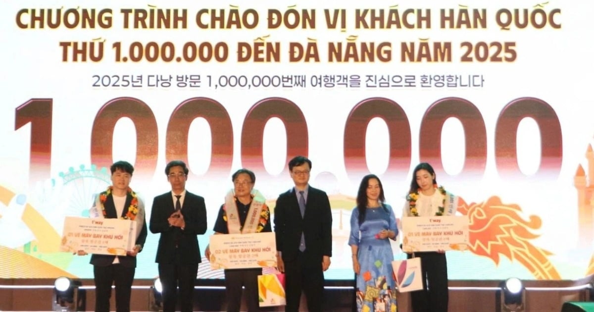 Đà Nẵng chào đón vị khách Hàn Quốc thứ 1 triệu
