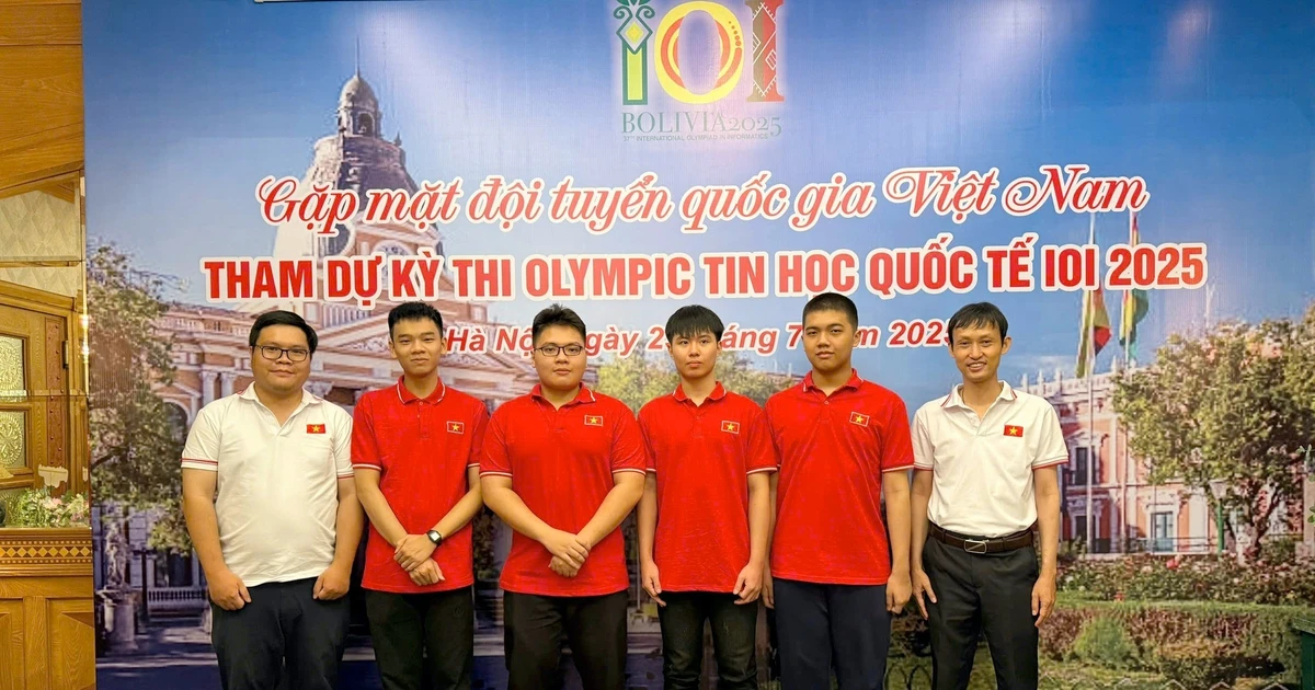 វៀតណាមទទួលបានមេដាយចំនួន 4 នៅព្រឹត្តិការណ៍កីឡាអូឡាំពិកអន្តរជាតិឆ្នាំ 2025 ផ្នែកព័ត៌មានវិទ្យា