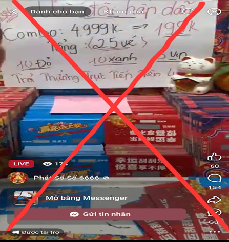 Hình ảnh Livestream xổ số cào