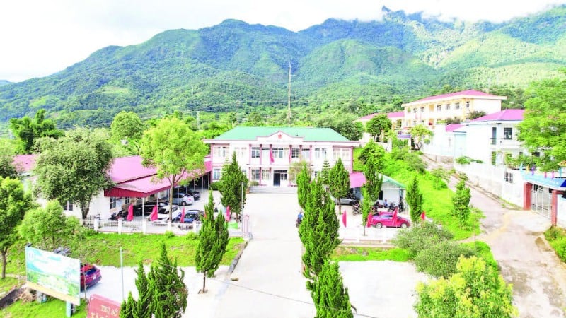 Trụ sở xã Tả Lèng (tỉnh Lai Châu) sau khi sáp nhập.