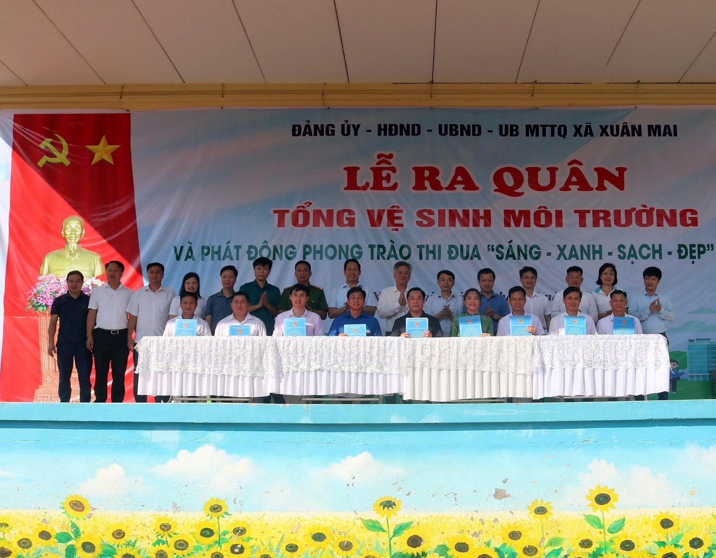 Xã Xuân Mai: Phát động phong trào thi đua “Sáng - xanh - sạch - đẹp”- Ảnh 3.