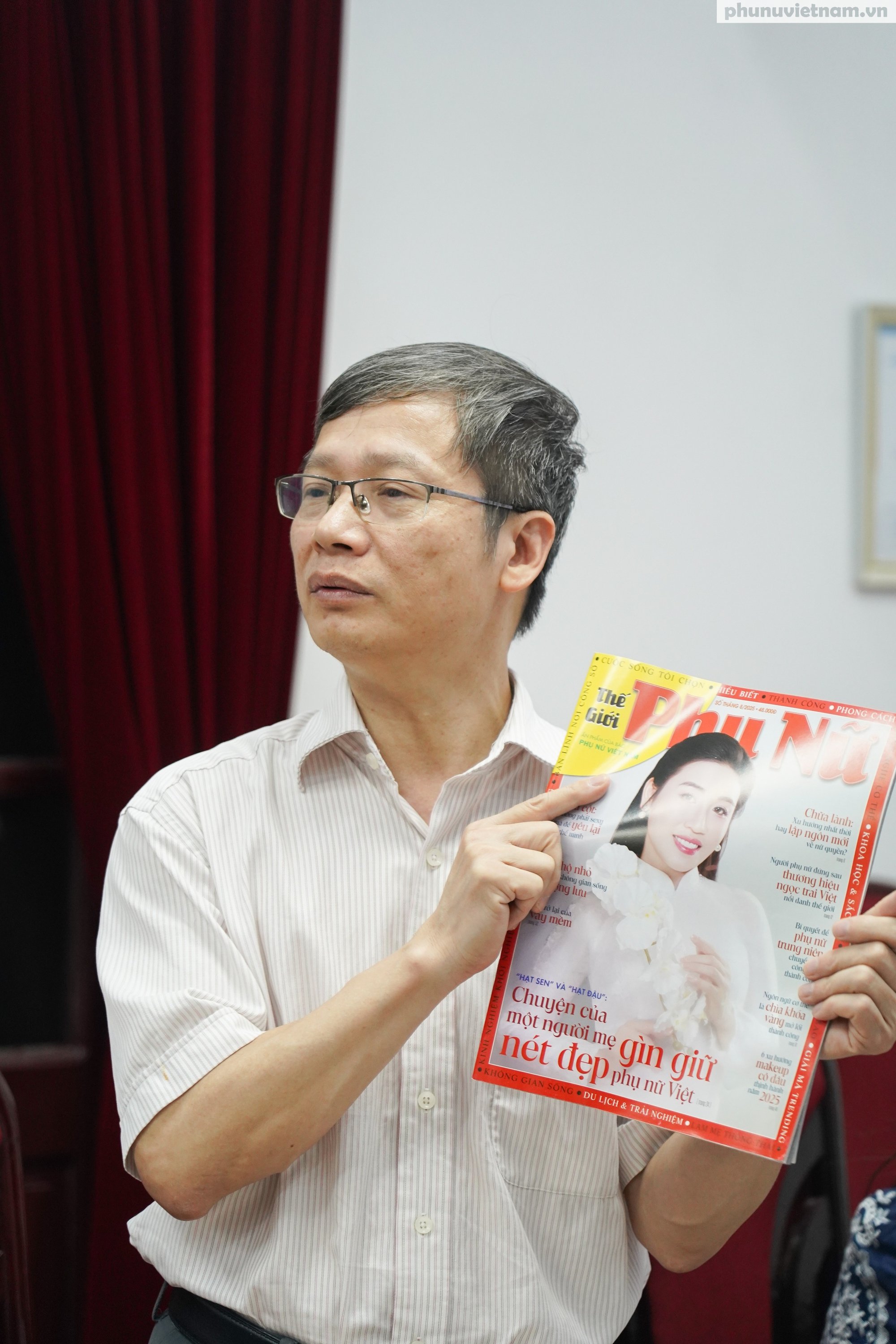 Đoàn cán bộ, học viên Học viện Báo chí và Tuyên truyền đến thực tế tại Báo Phụ nữ Việt Nam- Ảnh 2.