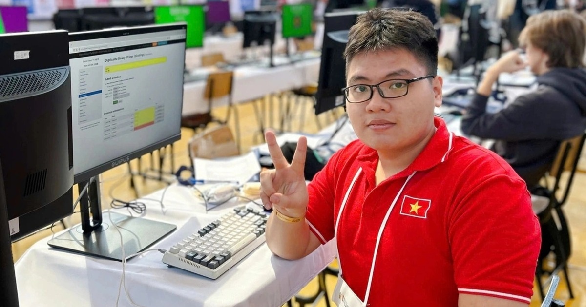 Nam sinh Gia Lai đầu tiên giành huy chương vàng Olympic tin học quốc tế