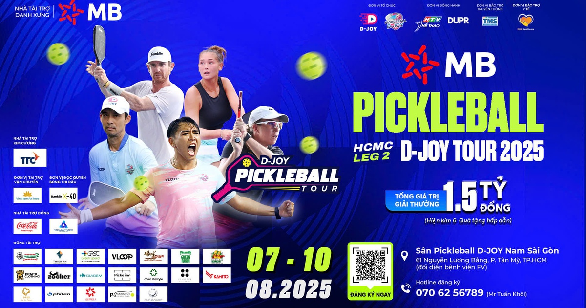 MB Pickleball D-Joy Tour 2025 | HCMC Leg 2 chính thức khởi tranh