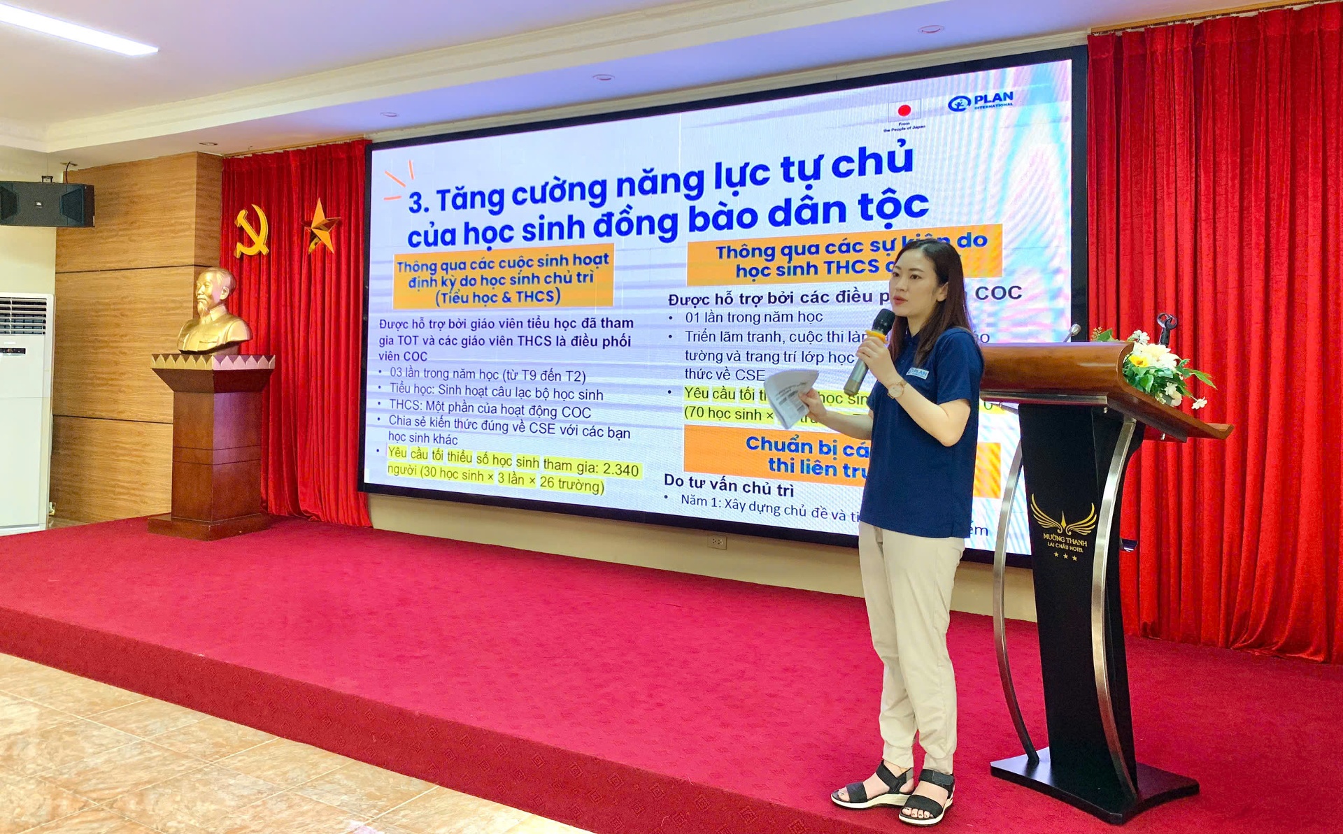 Bà Yurie Mizukami - quản lý dự án triển khai nội dung tập huấn