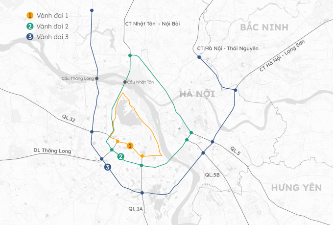 Fahrzeuge von der Ringstraße 3 ins Stadtzentrum sind verboten und dürfen nur mit Einschränkungen fahren. Grafik: Hoang Khanh