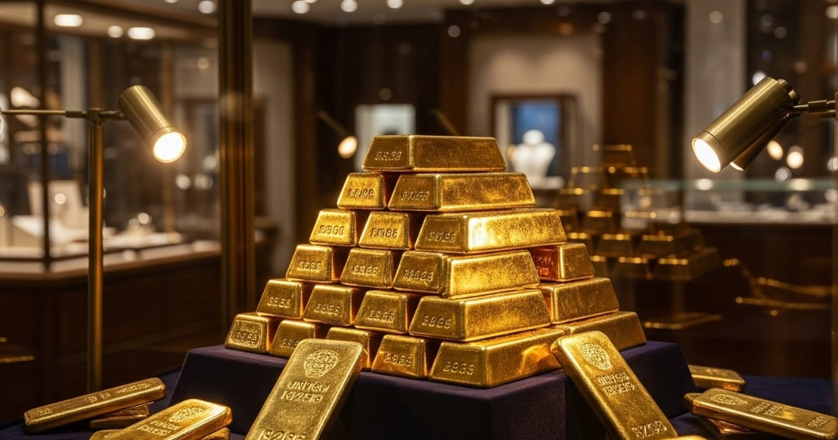 Gold price this afternoon August 20, 2025: Domestic gold price plummets, world price increases slightly