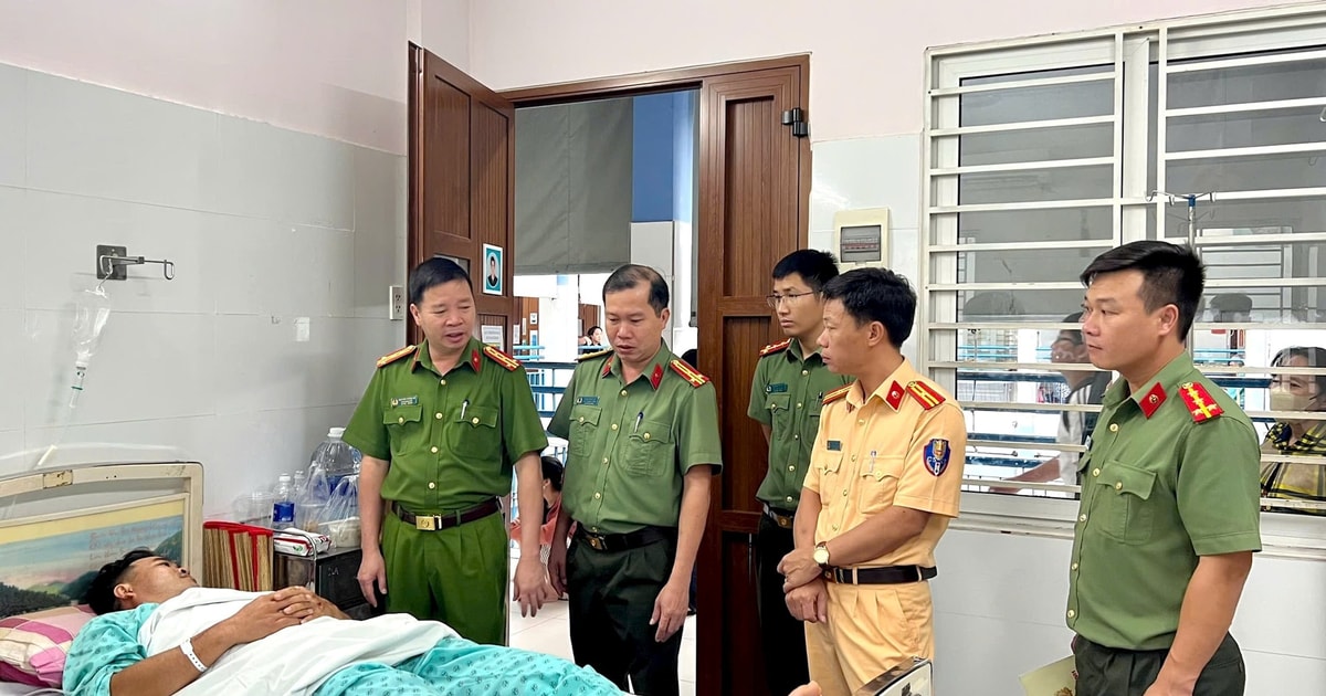 Temporarily detain the subject who crashed his car into the traffic police in Lam Dong