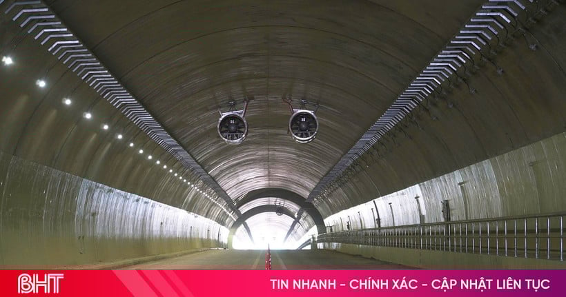 Hầm xuyên núi duy nhất trên cao tốc qua Hà Tĩnh sẵn sàng đưa vào khai thác