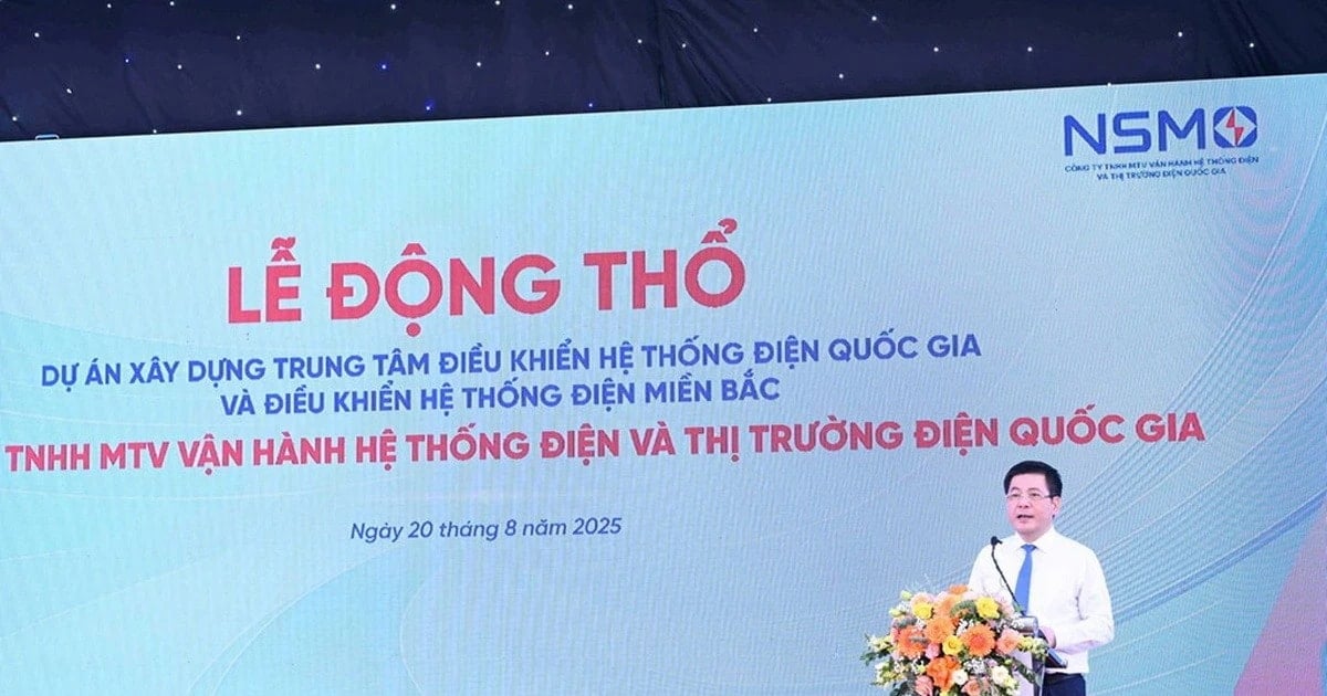 Groundbreaking ceremony of the National Power System Control Center project