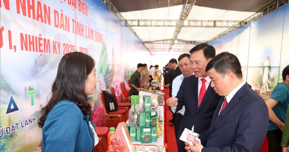 38 businesses displayed and introduced OCOP products at the 1st Lam Dong Provincial Party Congress