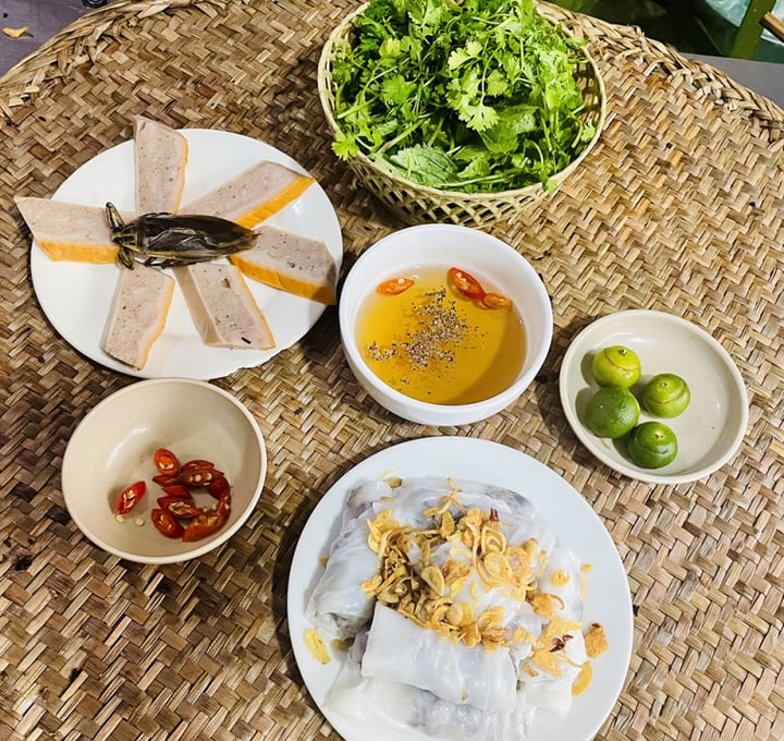 Bánh cuốn Thanh Trì. (Ảnh: Phạm Huyền/Báo Công an Nhân dân)