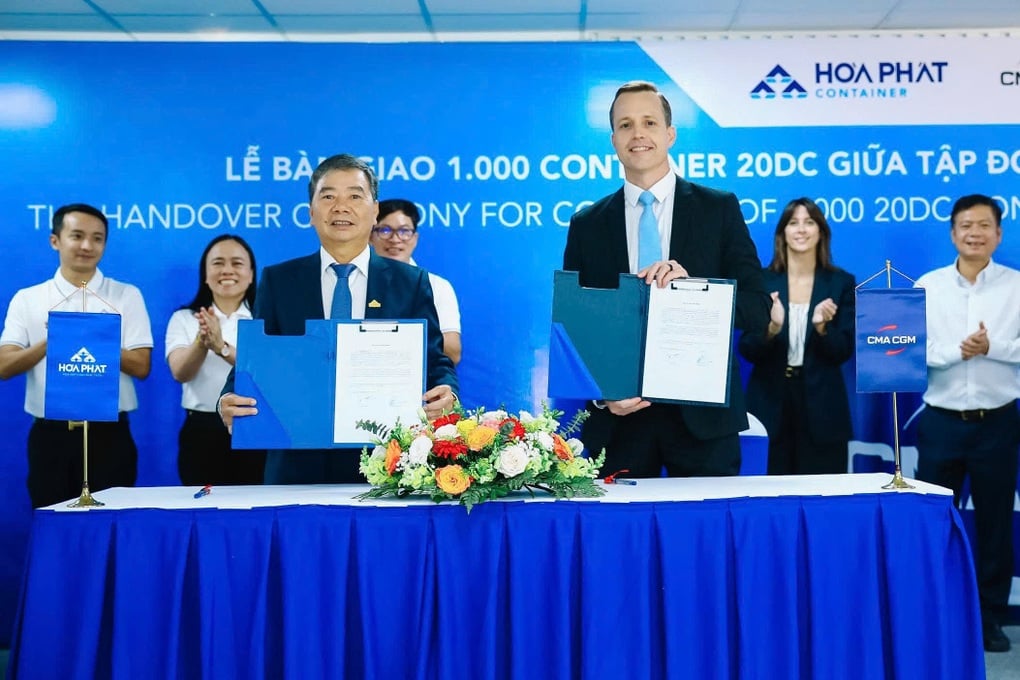 Hòa Phát bàn giao 1.000 container cho hãng tàu CMA CGM - 1