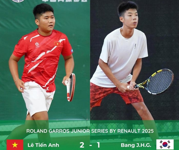 Lê Tiến Anh toàn thắng ở bảng F vòng loại Roland Garros Junior Series- Ảnh 1.