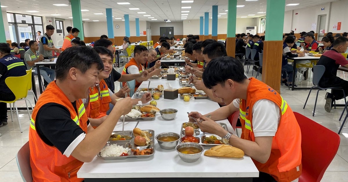 Eat with workers