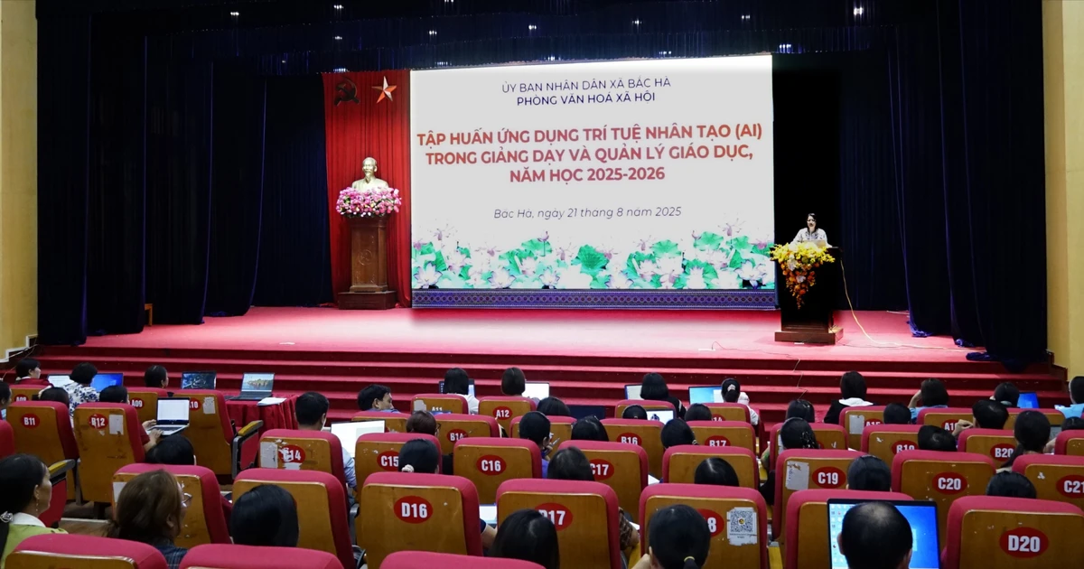 Xã Bắc Hà tập huấn ứng dụng trí tuệ nhân tạo (AI) trong giảng dạy và quản lý giáo dục