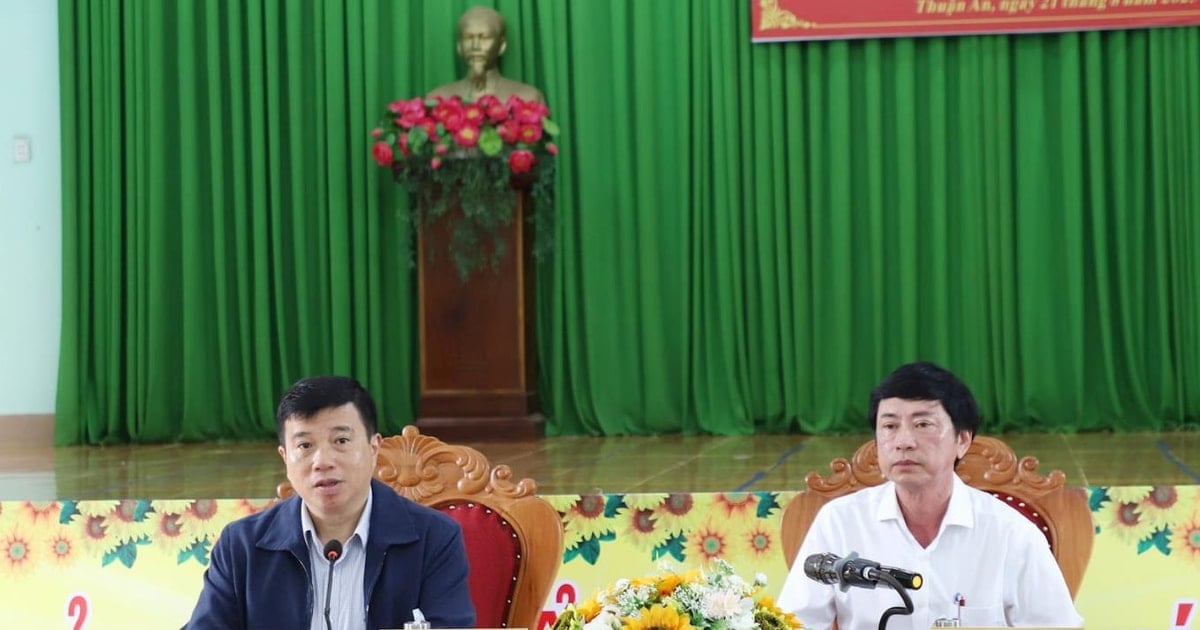 Bí thư Tỉnh ủy Lâm Đồng Y Thanh Hà Niê Kđăm làm việc với xã Thuận An