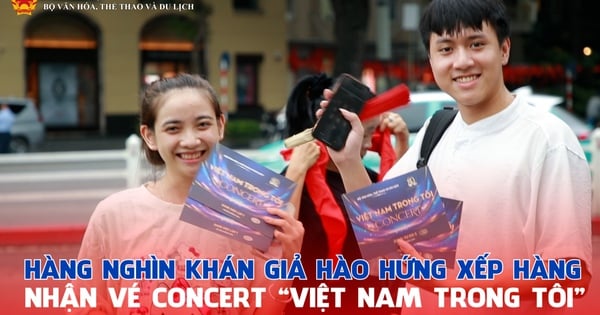 Miles de espectadores entusiasmados hicieron fila para recibir entradas para el concierto "Vietnam en Mí".