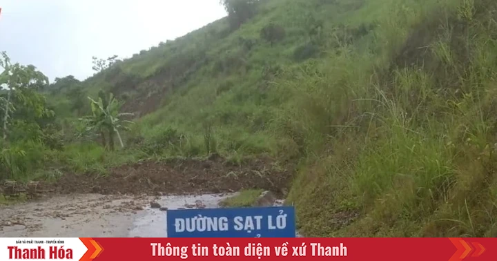 Se anuncia una situación de emergencia por desastre natural en el lugar del deslizamiento de tierra en la carretera de Quan Son a Tam Lu.