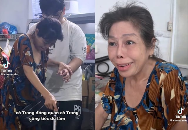 Bà chủ quán trà sữa bật khóc nói lời tạm biệt khách hàng khiến nhiều người xúc động - Ảnh 1.