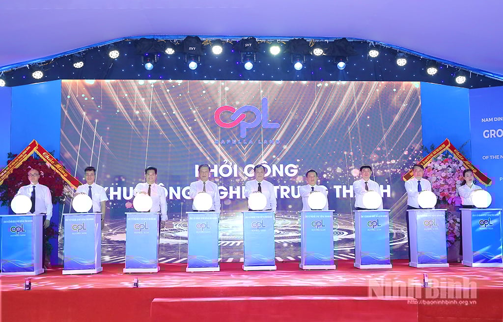 Ninh Bình khởi công Dự án Khu công nghiệp Trung Thành quy mô 200 ha