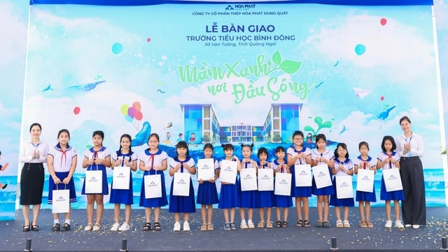 Khánh thành trường tiểu học hiện đại bậc nhất Quảng Ngãi - Ảnh 3.