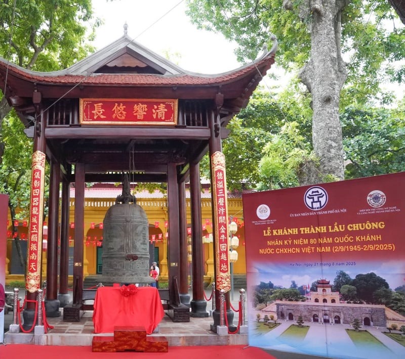 Tu bổ và bàn giao lầu chuông tại Khu di sản Trung tâm Hoàng thành Thăng Long - Hà Nội -0