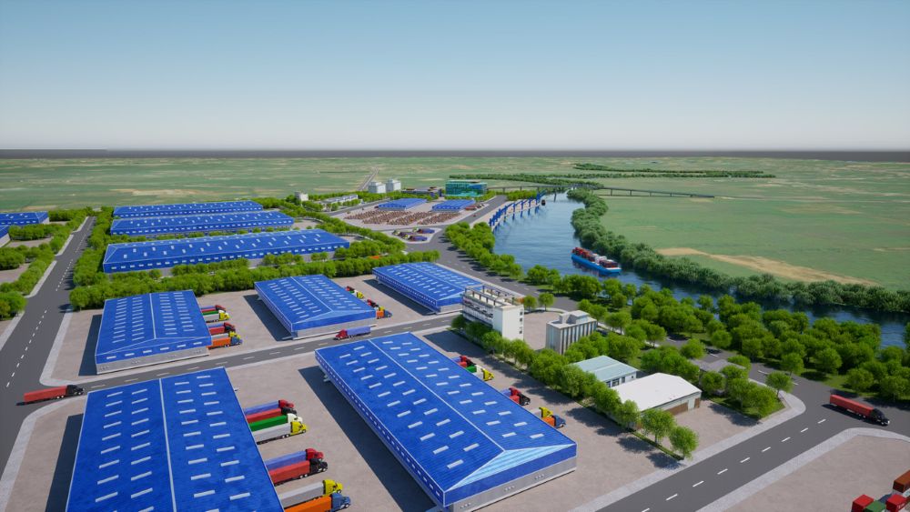 Perspective of Tay Ninh Logistics Center, ICD and General Port Project. (Photo: Portcoast).