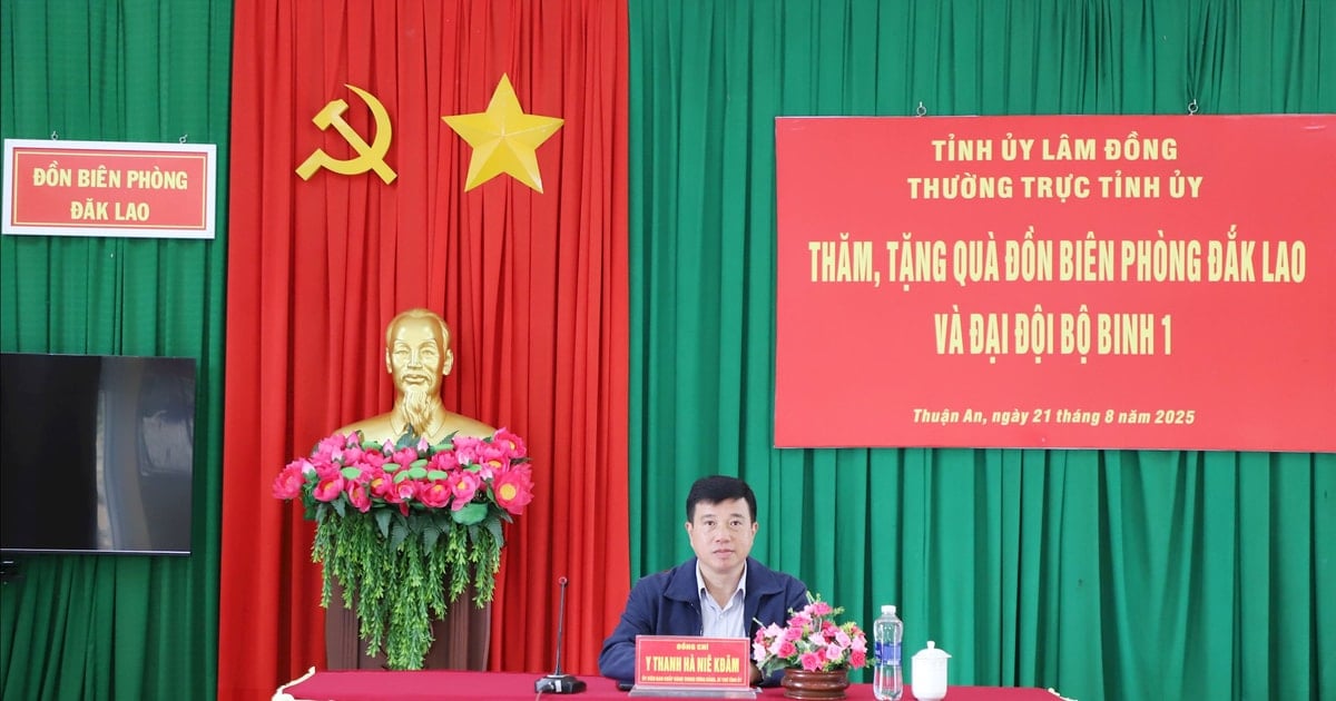 Bí thư Tỉnh ủy Lâm Đồng làm việc tại Đồn Biên phòng Đắk Lao và Đại đội Bộ binh 1