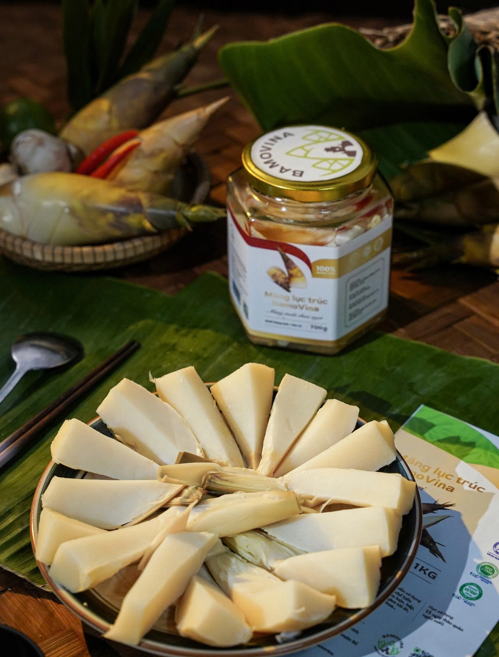 Bamovina bamboo shoots are of high quality, targeting the export market - Photo: L.M 