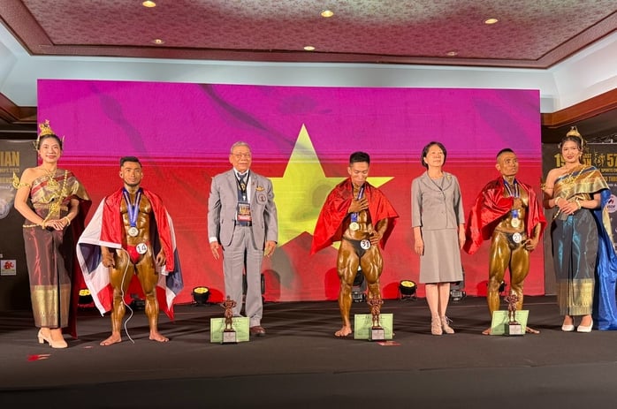 Giành 6 ngôi vô địch, Việt Nam nhất toàn đoàn Giải thể hình Đông Nam Á 2025 - Ảnh 1.