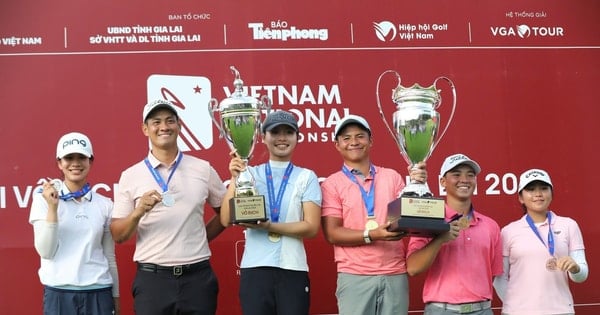 Nguyen Tuan Anh and Le Chuc An crowned champions of the 2025 National Golf Championship