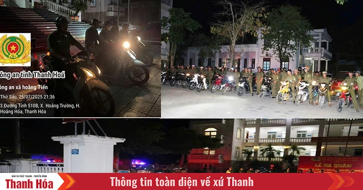 Tuần tra đêm giữ gìn an ninh, trật tự bảo vệ cuộc sống bình yên cho Nhân dân