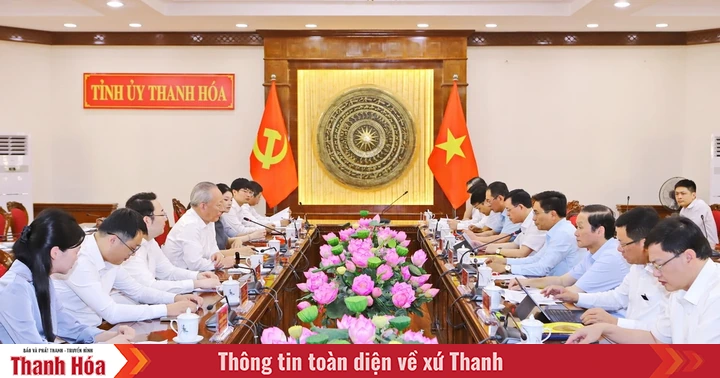 Thường trực Tỉnh ủy Thanh Hóa tiếp và làm việc với Tập đoàn xây dựng Thái Bình Dương