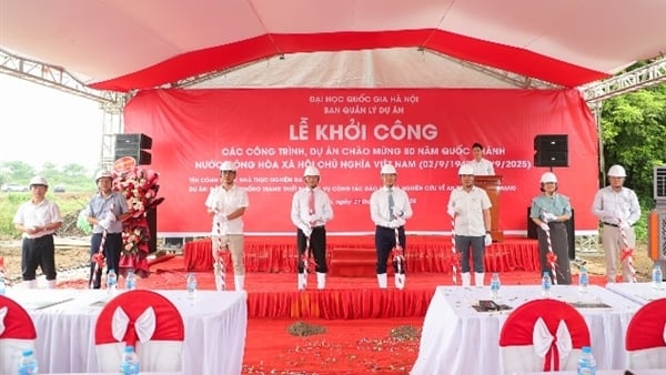 Hanoi National University starts construction of multi-purpose experimental house, promoting the formation of a modern university city