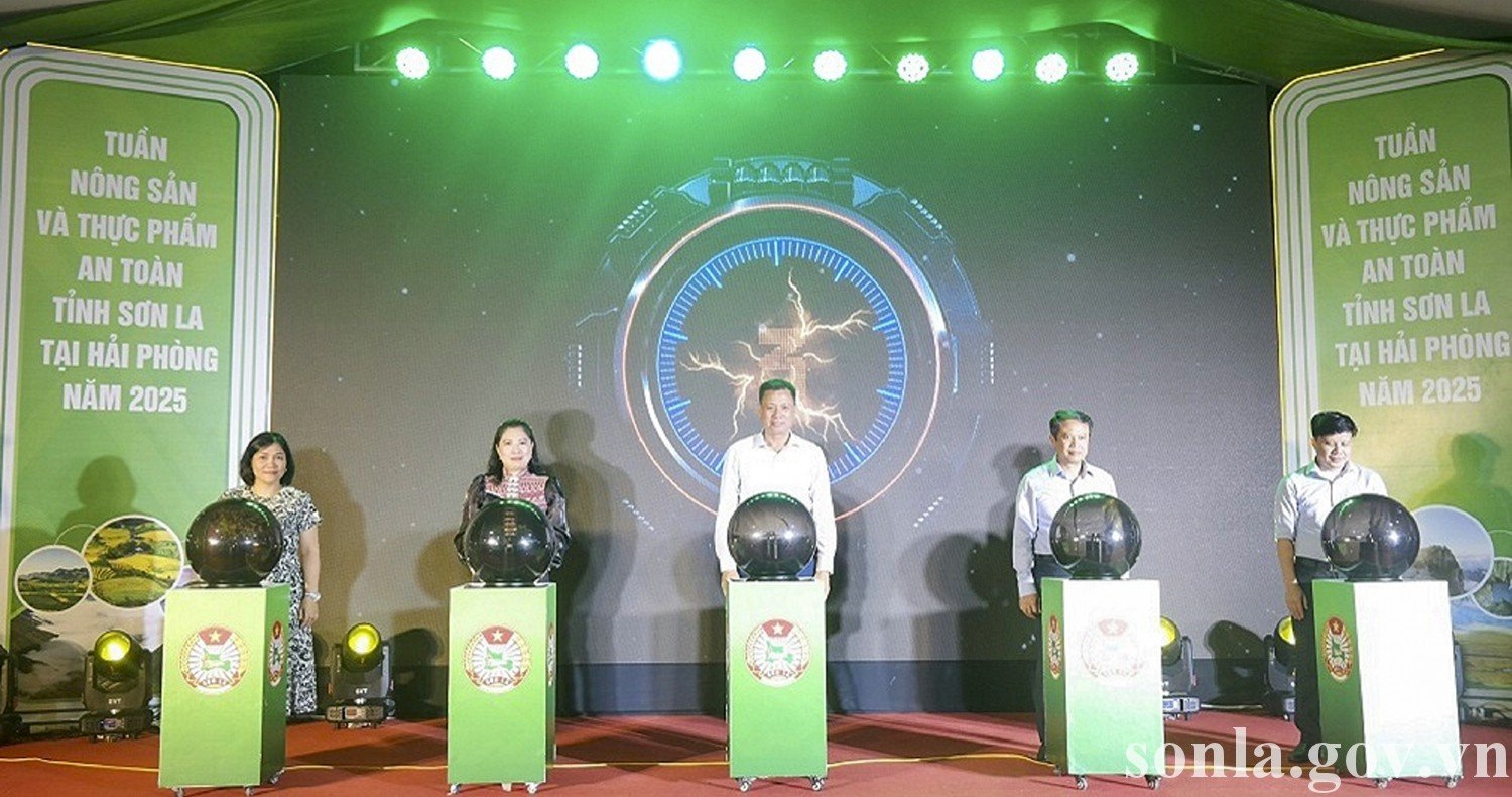 Khai mạc Tuần nông sản và thực phẩm an toàn tỉnh Sơn La tại Hải Phòng năm 2025