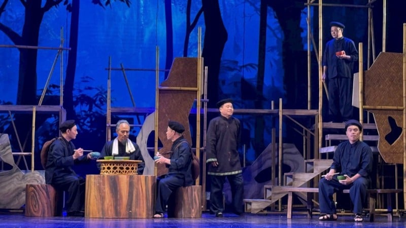 Eine Szene aus der Oper „Von Viet Bac nach Hanoi“. (Foto: DAO ANH)