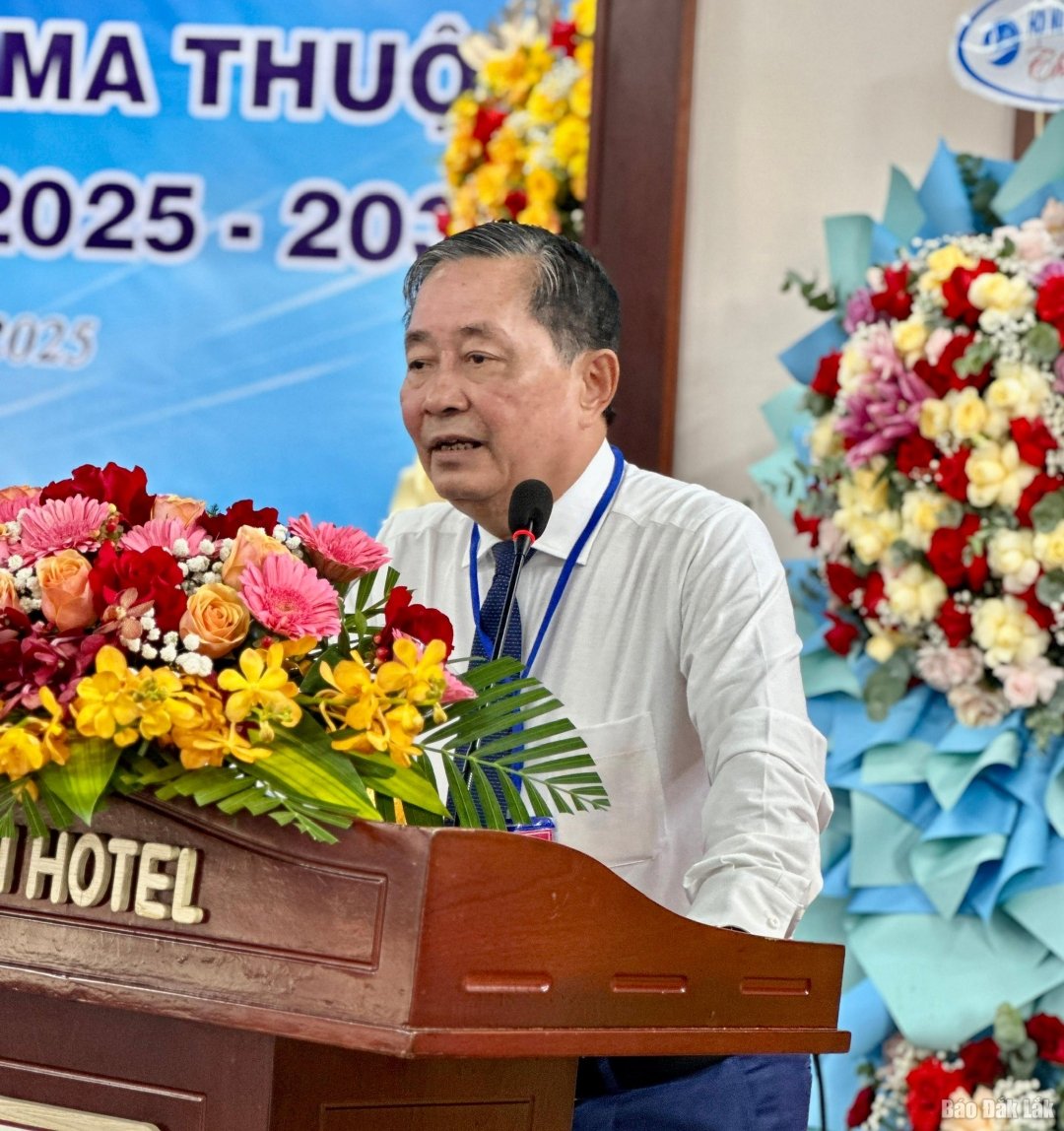 ប្រធានសមាគមកាហ្វេវៀតណាម - កាកាវ លោក Nguyen Nam Hai ថ្លែងក្នុងអង្គសន្និបាត។